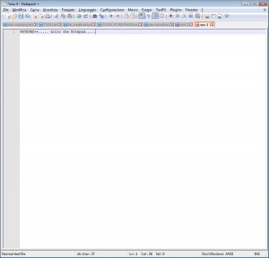 Notepad++ ScreenShot