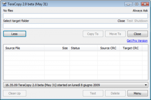 TeraCopy nel suo splendore...